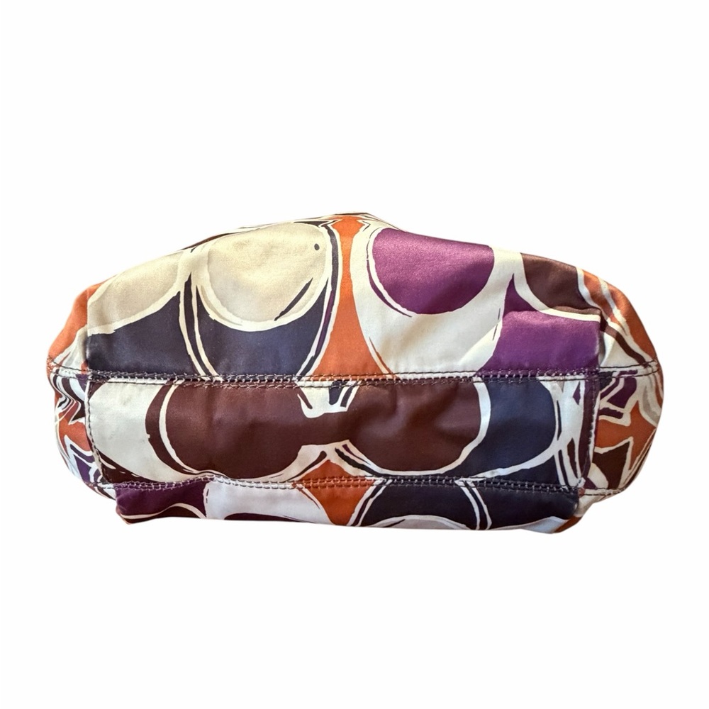 Coach Brown Multi-Color “C” Print Shoulder Bag - Picture 3 of 7
